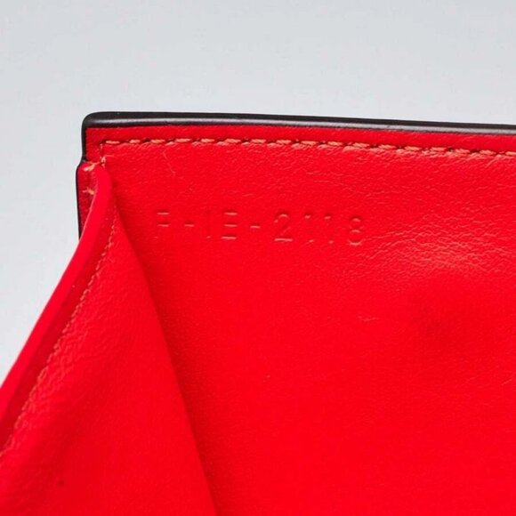 Celine Beige Grained Leather Trifold Compact Wallet - Picture 6 of 8